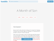 Tablet Screenshot of amonthofson.com
